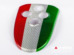 Alfa Romeo 4C Central MTA Control Cover - Carbon Fiber - Italian Theme